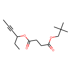 Succinic acid, hex-4-yn-3-yl neopentyl ester