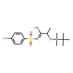 4-Chloro-N-(2-hydroxypropionyl)-benzenesulfonamide, O-tert.-butyldimethylsilyl-