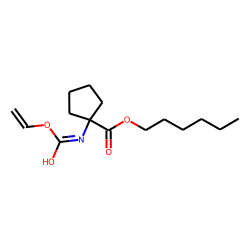 1-Aminocyclopentanecarboxylic acid, N-(vinyloxycarbonyl)-, hexyl ester