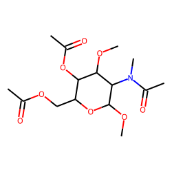 Methyl 4,6-di-O-acetyl-2-deoxy-3-O-methyl-2-(N-methylacetamido)-«alpha»-D-glucopyranoside