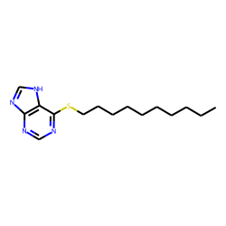 Purine, 6-(decylthio)-