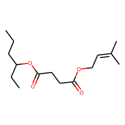 Succinic acid, 3-methylbut-2-en-1-yl 3-hexyl ester