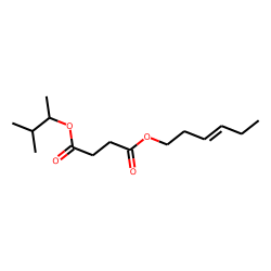 Succinic acid, 3-methylbut-2-yl cis-hex-3-en-1-yl ester
