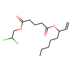 Glutaric acid, oct-1-en-3-yl 2,2-dichloroethyl ester