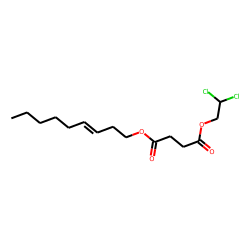 Succinic acid, 2,2-dichloroethyl non-3-en-1-yl ester