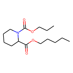 Pipecolic acid, N-propoxycarbonyl-, pentyl ester