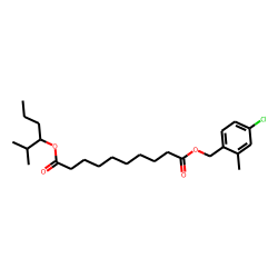 Sebacic acid, 4-chloro-2-methylbenzyl 2-methylhex-3-yl ester