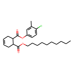 cis-Cyclohex-4-en-1,2-dicarboxylic acid, 4-chloro-3-methylphenyl decyl ester