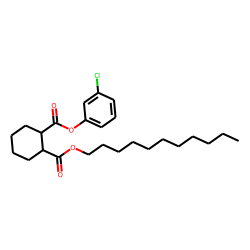 1,2-Cyclohexanedicarboxylic acid, 3-chlorophenyl undecyl ester