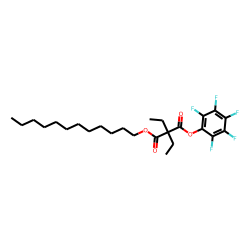Diethylmalonic acid, dodecyl pentafluorophenyl ester