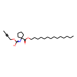 1-Aminocyclopentanecarboxylic acid, N-(but-2-yn-1-yloxycarbonyl)-, tetradecyl ester