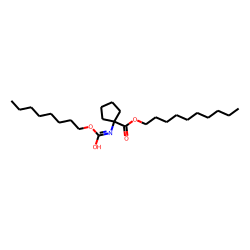 1-Aminocyclopentanecarboxylic acid, N-(octyloxycarbonyl)-, decyl ester