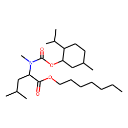 L-Leucine, N-methyl-N-((1R)-(-)-menthyloxycarbonyl)-, heptyl ester