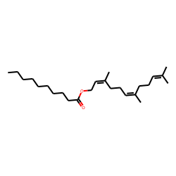 (2E,6E)-3,7,11-Trimethyldodeca-2,6,10-trien-1-yl decanoate