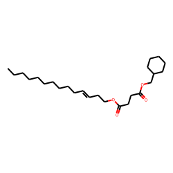 Succinic acid, cyclohexylmethyl tetradec-3-en-1-yl ester