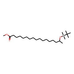 16-Hydroxy-heptadecanoic acid, methyl ester, tBDMS ether