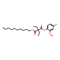 Diethylmalonic acid, 4-bromo-2-methoxyphenyl decyl ester