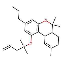 Silane, dimethyl-2-propenyl[(6a,7,8,10a-tetrahydro-6,6,9-trimethyl-3-propyl-6H-dibenzo[b,d]pyran-1-yl)oxy]-, (6aR-trans)-