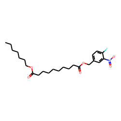 Sebacic acid, heptyl 3-nitro-4-fluorobenzyl ester