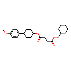 Succinic acid, cyclohexylmethyl 4-(4-methoxyphenyl)cyclohexyl ester