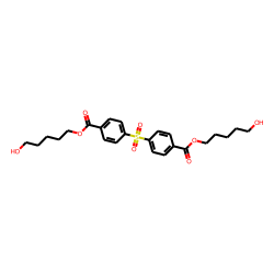 Sulfonyl bis(p,p'-benzoic acid) 5-hydroxy pentyl ester