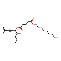 Glutaric acid, 8-chlorooctyl 2,6-dimethylnon-1-en-3-yn-5-yl ester