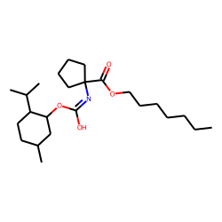 1-Aminocyclopentanecarboxylic acid, N-((1R)-(-)-menthyloxycarbonyl)-, heptyl ester