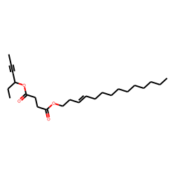 Succinic acid, hex-4-yn-3-yl tetradec-3-en-1-yl ester