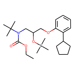 Penbutolol, N-ethoxycarbonylated, TMS