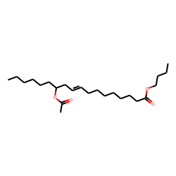 9-Octadecenoic, d-12-acetoxy-, (z), butyl ester