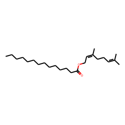 (E)-3,7-Dimethylocta-2,6-dien-1-yl tetradecanoate