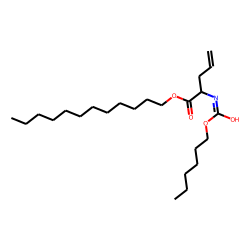 2-Aminopent-4-enoic acid, N-hexyloxycarbonyl-, dodecyl ester