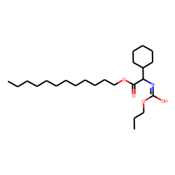 Glycine, 2-cyclohexyl-N-propoxycarbonyl-, dodecyl ester