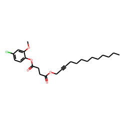 Succinic acid, tridec-2-yn-1-yl 4-chloro-2-methoxyphenyl ester