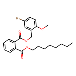 Phthalic acid, 5-bromo-2-methoxybenzyl octyl ester