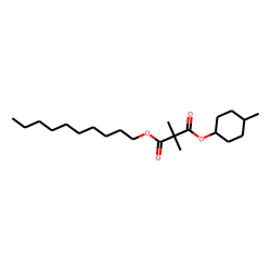 Dimethylmalonic acid, cis-4-methylcyclohexyl decyl ester