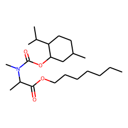 DL-Alanine, N-methyl-N-((1R)-(-)-menthyloxycarbonyl)-, heptyl ester