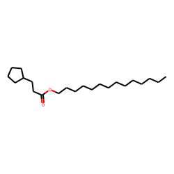 3-Cyclopentylpropionic acid, tetradecyl ester
