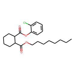 1,2-Cyclohexanedicarboxylic acid, 2-chlorophenyl octyl ester