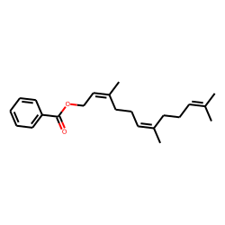 Benzoic acid, [(E,E)-3,7,11-trimethyl-2,6,10-dodecatrien-1-yl] ester