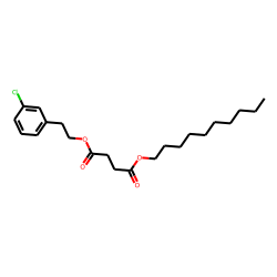 Succinic acid, 3-chlorophenethyl decyl ester
