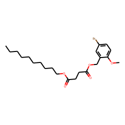 Succinic acid, 5-bromo-2-methoxybenzyl decyl ester