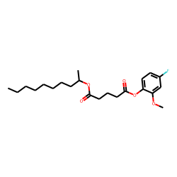 Glutaric acid, dec-2-yl 4-fluoro-2-methoxyphenyl ester