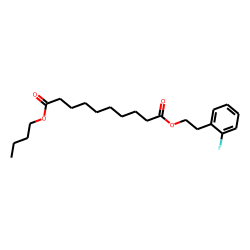 Sebacic acid, butyl 2-(2-fluorophenyl)ethyl ester