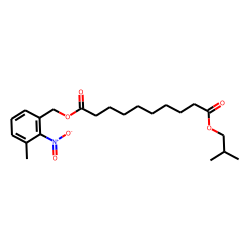 Sebacic acid, isobutyl 3-methyl-2-nitrobenzyl ester