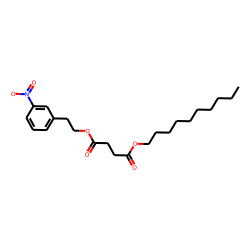 Succinic acid, decyl 2-(3-nitrophenyl)ethyl ester