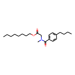 Sarcosine, N-(4-butylbenzoyl)-, octyl ester