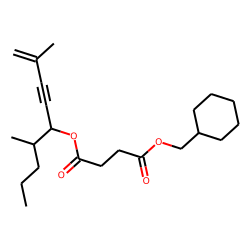Succinic acid, cyclohexylmethyl 2,6-dimethylnon-1-en-3-yn-5-yl ester