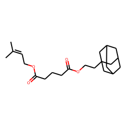 Glutaric acid, 2-(adamant-1-yl)ethyl 3-methylbut-2-en-1-yl ester