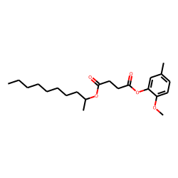 Succinic acid, dec-2-yl 2-methoxy-5-methylphenyl ester